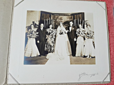 Fotografie nunta romaneasca a unor romani stabiliti in America, 1931 foto