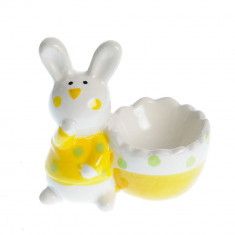 Suport ceramic pentru ou model iepure