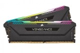 Memorie DDR Corsair DDR4 16 GB, frecventa 3600 MHz, 8 GB x 2 module, radiator, iluminare RGB, &quot;CMH16GX4M2D3600C18&quot;