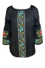 Bluza casual dama R 124, marime S, negru, Bumbac