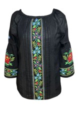 Bluza tip ie dama R 125, marime 4XL, negru grant foto
