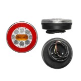 Lampa auto BestAutoVest pentru remorca cu LED, universala Dreapta/Stanga 12/24V , diametru 140mm. fara lampa numar , 1 buc., Rapid