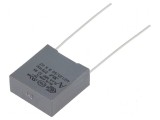 Condensator polipropilenă X2 R46, 125&deg;C, 330nF, dimensiuni 18x7,5x18,5mm