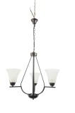 Lustra Midnight Negru+Alb 3xE27 40W