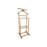 Portmantou suport haine, tip valet, dublu, din lemn masiv, 102 cm, fag