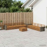 Cumpara ieftin Set de canapele de exterior 9 buc. 8-Locuri natural