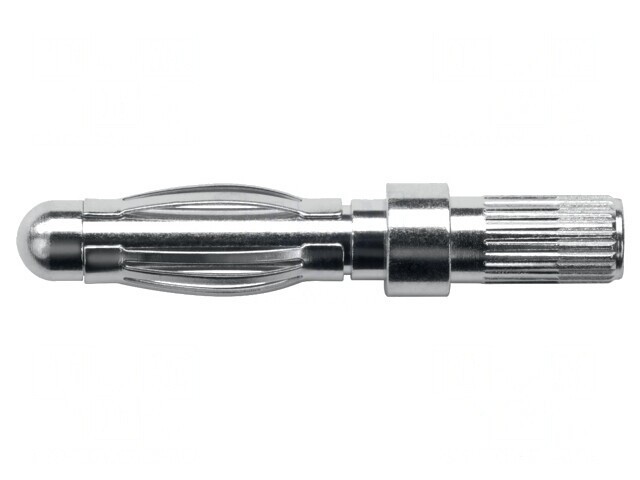 Mufă Banană 4mm Nichelată 30mm