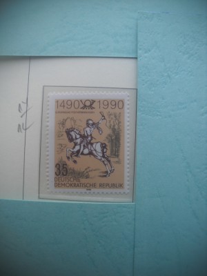 HOPCT TIMBRE MNH 1281 RELATII POSTALE INT 500 ANI-1 VAL-1990-GERMANIA DDR/RDG foto