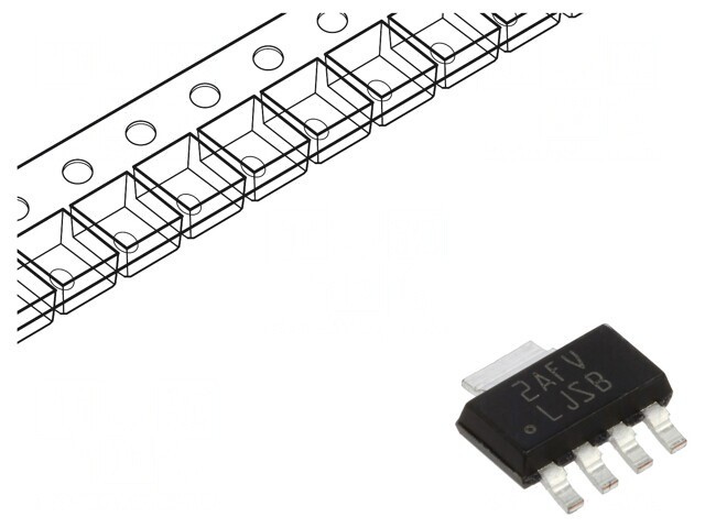 Stabilizator de Tensiune LDO 3,3V 1A SOT223-5