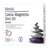 Calciu Magneziu Zinc, 20 plicuri, Alevia