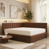 Pat Tapitat De Colt Daria Maro Catifea Premium Ofertă limitată