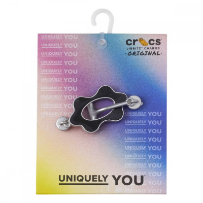 Jibbitz Crocs Black and Silver Toggle Chain foto