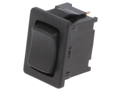 Comutator Basculant Negru 6A/250V IP40 foto