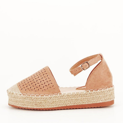 Espadrile roz somon Linda 125 foto