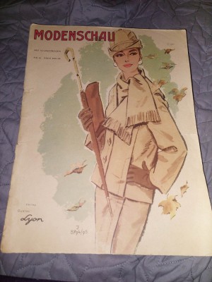 Revista veche de moda,revista de moda retro MODENSCHAU,compleuri/taioare/rochii foto