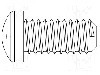 Surub M2,5, poliamida, 12mm, cap rotund, DREMEC, 8G206M2.5X12