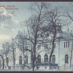 3597 - BISTRITA, High School, Romania - old postcard, CENSOR - used - 1916