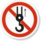 Etichetă nu ridicați cu c&acirc;rlig fără punct de ridicare