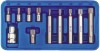 Trusa Biti Spline VOREL, 11 piese, M5-M12, Otel CrV 6150, Lungi/Scurti, Adaptor 1/2&quot;