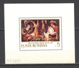 Romania.1970 Pictura:Scene de vanatoare-Bl. YR.481