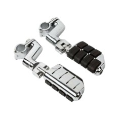 Scarițe moto față universale crom pentru crash bar 22 35 mm