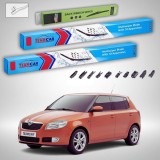 Cumpara ieftin Ștergătoare Skoda Fabia II 5J2 2013-2014 | Set Față și Spate &ndash; TeamCar&reg;