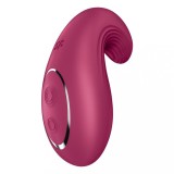 Vibrator Clitoridian Dipping Delight, 12 Moduri Vibratii, Silicon, USB, Visiniu