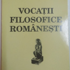 VOCATII FILOSOFICE ROMANESTI de ALEXANDRU SURDU , 1995