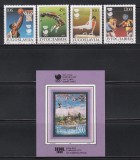 Iugoslavia 1988 - Jocurile Olimpice - Seul, Serie + Colita, MNH, Nestampilat