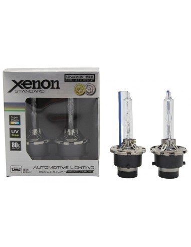 Set 2 becuri D2S xenon premium + 80% mai multa lumina 6000k