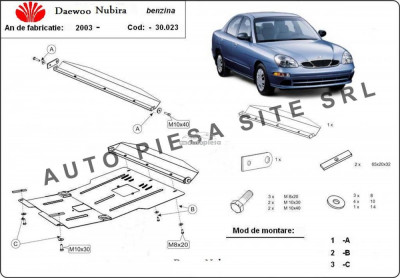 Scut metalic motor Daewoo Nubira fabricata incepand cu 2003 APS-30,023 foto