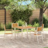 VidaXL Scaun pentru Grădină 4 pcs Maro Lemn masiv de acacia