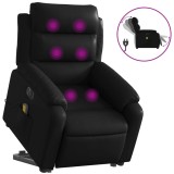 Cumpara ieftin Fotoliu electric masaj rabatabil cu ridicare, negru