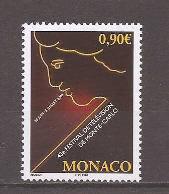 Monaco 2003 - A 43-a ediție a Festivalului de televiziune Monte-Carlo, MNH foto