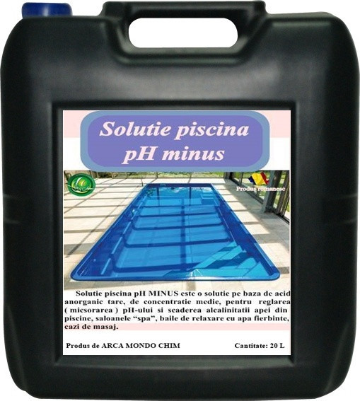 Solutie piscina pH MINUS Arca Lux, Bidon 20L | Okazii.ro