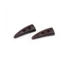 Set 10 nasturi din plastic, tip corn 13 x 32 mm Maro, Crisalida