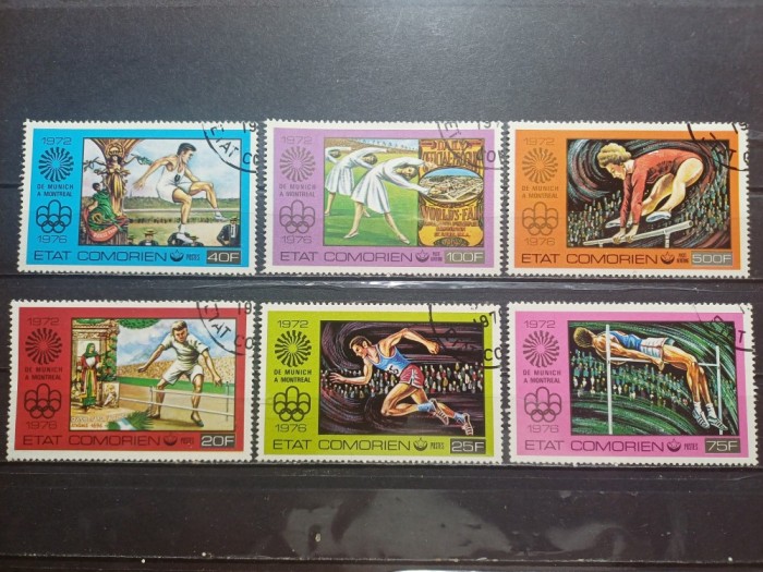 COMORE 1976-J.O. MONTREAL-SERIE CTO