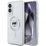 Husa MagSafe pentru Samsung Galaxy S25 Edge S937, Karl Lagerfeld, IML Choupette&#039;s Head, Alba