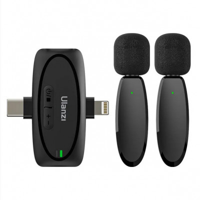 Ulanzi V6 3-&amp;icirc;n-1 Lavaliera Wireless Plug-Play pentru iPhone/Android/Tableta/Camera - A020GBB1 foto
