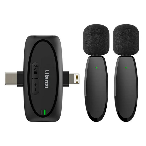 Ulanzi V6 3-&icirc;n-1 Lavaliera Wireless Plug-Play pentru iPhone/Android/Tableta/Camera - A020GBB1