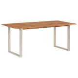 Cumpara ieftin Masa de bucatarie, 180 x 90 x 76 cm, lemn masiv de acacia