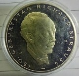 (A100) MONEDA DIN ARGINT GERMANIA - 10 EURO 2014, LIT. D, 150 ANI DE LA NASTEREA LUI RICHARD STRAUSS, STARE PROOF