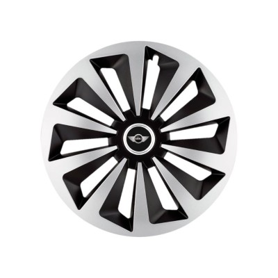 Set 4 capace roti Fox Gri-Negru R14 Compatibil Cu Mini Cooper foto
