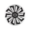 Set 4 capace roti Fox Gri-Negru R14 Compatibil Cu Mini Cooper