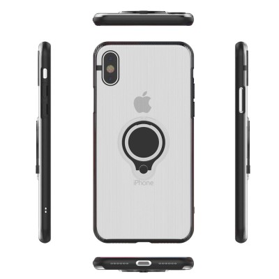 Husa Apple iPhone 7 Armor Ring cu inel magnetic Transparent foto