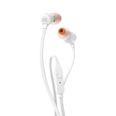 Casti audio cu fir, in-ear JBL T110, mufa Jack 3.5mm, alb foto
