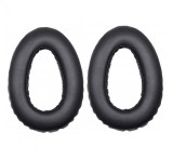 Set 2 bureti TXE pentru casti Sennheiser PXC 550 / PXC 550-II Wireless / MB 660, Over-Ear, Negru, Piele ecologica, Spuma cu memorie