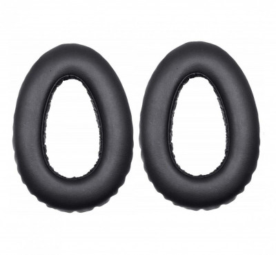Set 2 bureti TXE pentru casti Sennheiser PXC 550 / PXC 550-II Wireless / MB 660, Over-Ear, Negru, Piele ecologica, Spuma cu memorie foto