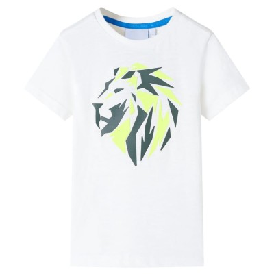 Tricou pentru copii, ecru, 104 foto