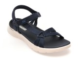 Sandale SKECHERS bleumarin, GO WALK FLEX, din material textil